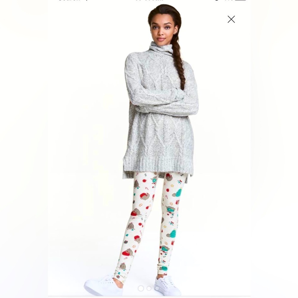 Pusheen H&M Christmas leggings womens small discontinued